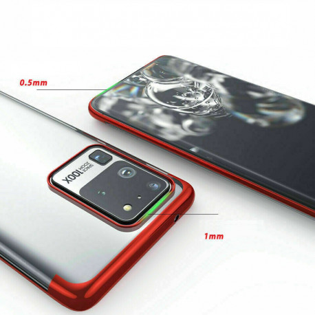 Coque Silicone Bord pour "SAMSUNG Galaxy S20 Ultra" Bumper Fine Transparente
