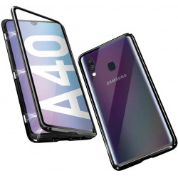 Coque Verre Trempe pour "SAMSUNG Galaxy A40" Magnetique Transparente Protection Integrale