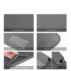 Sacoche Support pour Mac 13" Simili Cuir Housse Protection Pochette Ordinateur Portable 13 Pouces