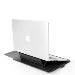 Sacoche Support pour Mac 13" Simili Cuir Housse Protection Pochette Ordinateur Portable 13 Pouces