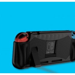 Coque pour NINTENDO Switch Grip Poignee Protection Voyage (NOIR)