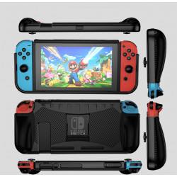 Coque pour NINTENDO Switch Grip Poignee Protection Voyage (NOIR)