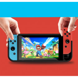 Coque pour NINTENDO Switch Grip Poignee Protection Voyage (NOIR)