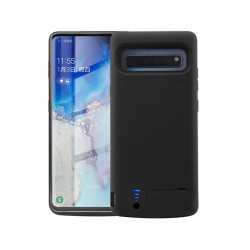 Coque Batterie Chargeur pour "SAMSUNG Galaxy S10+ PLUS" Power Bank 6000mAh Secours Slim (NOIR)