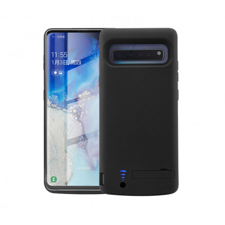 Coque Batterie Chargeur pour "SAMSUNG Galaxy S10+ PLUS" Power Bank 6000mAh Secours Slim (NOIR)