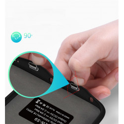 Coque Batterie Chargeur pour "SAMSUNG Galaxy S10+ PLUS" Power Bank 6000mAh Secours Slim (NOIR)