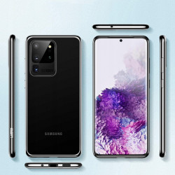 Coque Chrome Silicone SAMSUNG "Galaxy S20 Ultra" Contour Transparente Bumper Protection Gel Souple