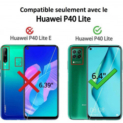 Coque Chrome Silicone pour "HUAWEI P40 Lite" Contour Transparente Bumper Protection Gel Souple
