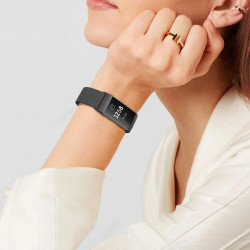 Bracelet en Maille pour FITBIT Charge 3 Taille S 95-103mm Petit Poignet Metal Respirant