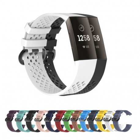 Bracelet Sport pour FITBIT Charge 3 Taille S 95-103mm Petit Poignet Silicone