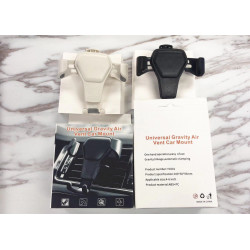 Support Voiture Gravite pour Smartphone Ventilateur Universel Adaptatif (NOIR)