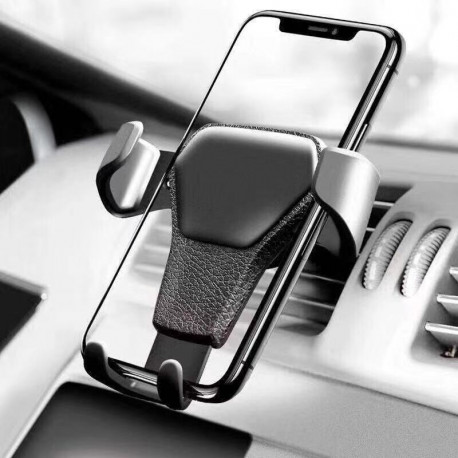 Support Voiture Gravite pour Smartphone Ventilateur Universel Adaptatif (NOIR)