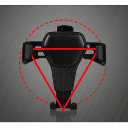 Support Voiture Gravite pour Smartphone Ventilateur Universel Adaptatif (NOIR)