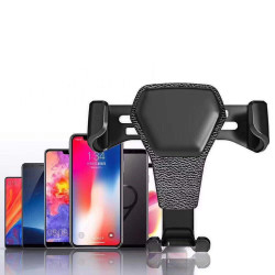Support Voiture Gravite pour Smartphone Ventilateur Universel Adaptatif (NOIR)