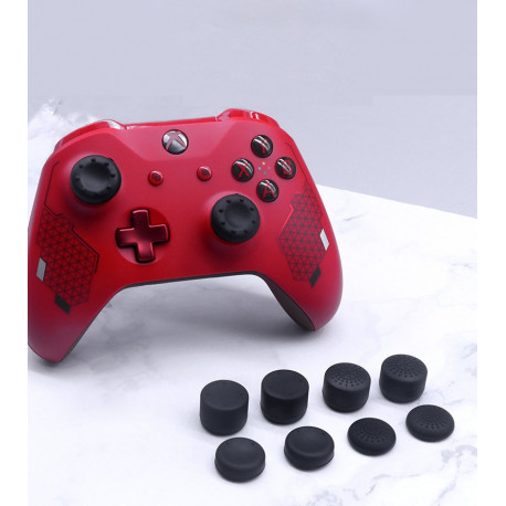Pack de Protege Joysticks x8 pour Manette Xbox One Silicone Grip Accroche Lot de 8 (NOIR)