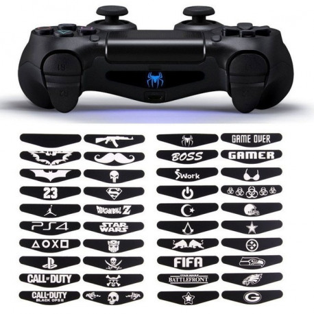 Sticker pour Manette PlayStation 4 PS4 LED Bar Lumineuse Skin Autocollants Reutilisable