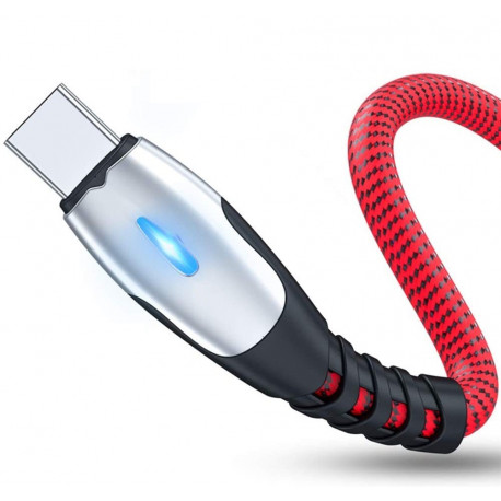 Cable Chargeur Ultra Rapide 1m Micro USB Metal pour Smartphone Android Very Fast Charge 3A (NOIR)