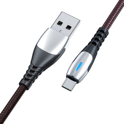 Cable Chargeur Ultra Rapide 1m Micro USB Metal pour Smartphone Android Very Fast Charge 3A (NOIR)