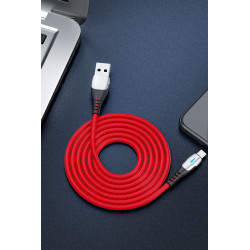 Cable Chargeur Ultra Rapide 1m Micro USB Metal pour Smartphone Android Very Fast Charge 3A (NOIR)