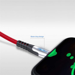 Cable Chargeur Ultra Rapide 1m Micro USB Metal pour Smartphone Android Very Fast Charge 3A (NOIR)