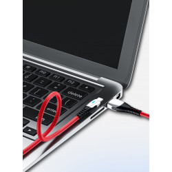 Cable Chargeur Ultra Rapide 1m Micro USB Metal pour Smartphone Android Very Fast Charge 3A (NOIR)