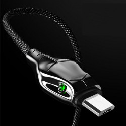 Cable Chargeur Ultra Rapide 1m Type C Cobra pour Smartphone Android Very Fast Charge 5A (NOIR)