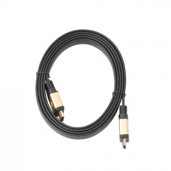 Cable HDMI Plat 4K Male 2m Gold 3D FULL HD Television Ecran 1080p Rallonge (OR)