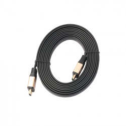 Cable HDMI Plat 4K Male 3m Gold 3D FULL HD Television Ecran 1080p Rallonge (OR)