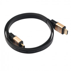 Cable HDMI Plat 4K Male 3m Gold 3D FULL HD Television Ecran 1080p Rallonge (OR)