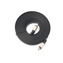 Cable HDMI Plat 4K Male 5m Gold 3D FULL HD Television Ecran 1080p Rallonge (OR)