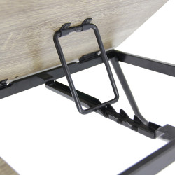 Support Lit Effet Bois pour Mac et PC Table Reglable Pliable Canape