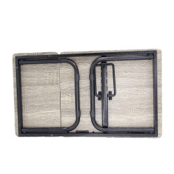 Support Lit Effet Bois pour Mac et PC Table Reglable Pliable Canape