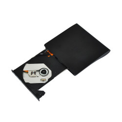 Lecteur/Graveur CD-DVD-RW USB 3.0 pour PC Branchement Portable Externe (NOIR)