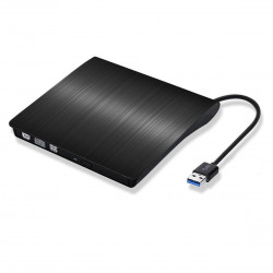 Lecteur/Graveur CD-DVD-RW USB 3.0 pour PC Branchement Portable Externe (NOIR)