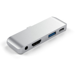 Adaptateur 4 en 1 Type C pour IPAD Femelle HDMI Jack USB (ARGENT)