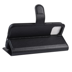 Coque Portefeuille pour "IPHONE 11" APPLE Simili-cuir Rabat Protection (NOIR)