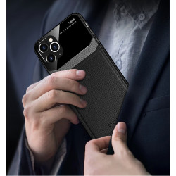 Coque Effet Cuir pour "IPHONE 11" APPLE  Plexiglass Protection