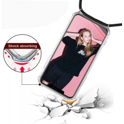 Coque avec Cordon pour "IPHONE 11 Pro" APPLE Silicone Airbags Transparente