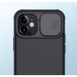 Coque Protection Cameras pour "IPHONE 12" APPLE Coulissant Cache (NOIR)