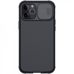 Coque Protection Cameras pour "IPHONE 12 Pro Max" APPLE Coulissant Cache (NOIR)