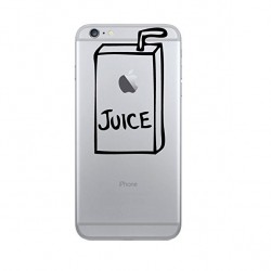 Coque Silicone IPHONE Juice Fun APPLE Jus de Pomme Boisson Transparente Protection Gel Souple