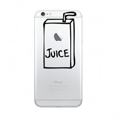 Coque Silicone IPHONE Juice Fun APPLE Jus de Pomme Boisson Transparente Protection Gel Souple