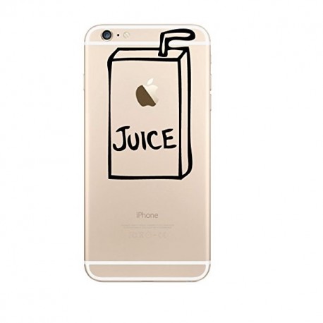 Coque Silicone IPHONE Juice Fun APPLE Jus de Pomme Boisson Transparente Protection Gel Souple