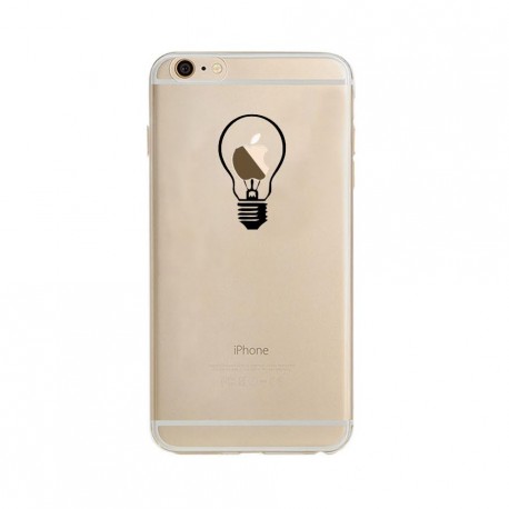 Coque Silicone IPHONE Ampoule Fun APPLE Lumière Idée Pomme Protection Gel Souple