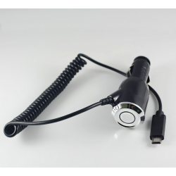 Cable Chargeur Allume Cigare pour Smartphone Android  Micro-USB Voiture Noir