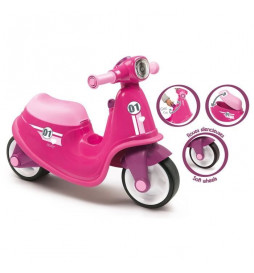 SMOBY Porteur Scooter Rose...